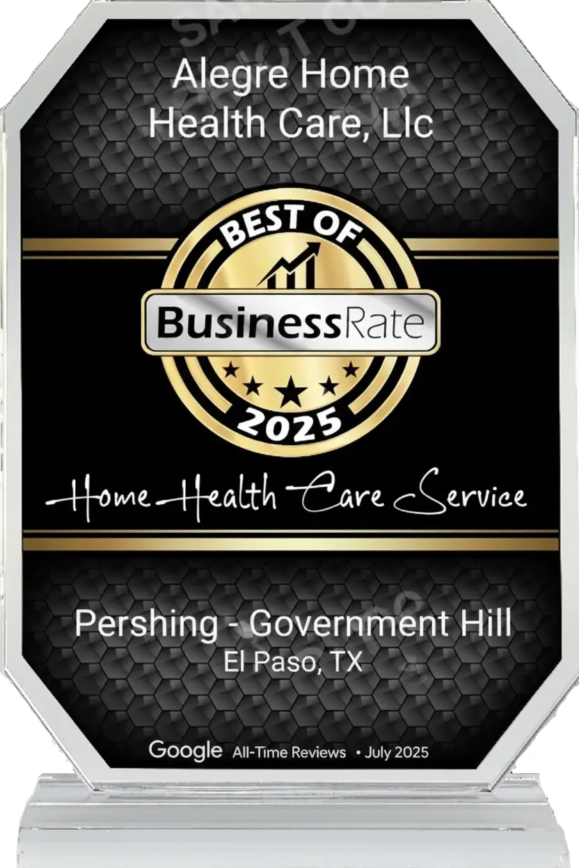 Business rate plaque for alegre home health care